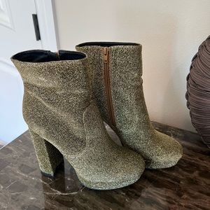 Madden Girl golden boots